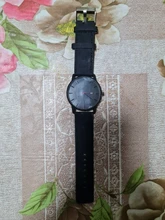 Reloj de lujo de cuero para Hombre, pulsera negra de acero inoxidable ultrafina, Reloj Masculino