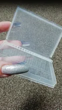 Caja de almacenamiento de acrílico con 20 ranuras para brocas de uñas, soporte vacío para fresas, recipiente de exhibición, accesorios de manicura, LAA35-2