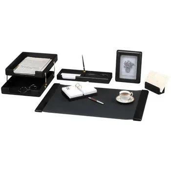 

Set Table with photo frame Delucci 6 items, Ebony
