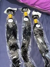 Ishow Hair mechones rectos con Frontal transparente de encaje Frontal y mechones extensiones de cabello humano mechones malayos con cierre Frontal