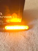 Luces LED intermitentes para motocicleta, 12 Uds., intermitente trasero, Motor de agua, intermitente, señal indicadora de parada, IP68