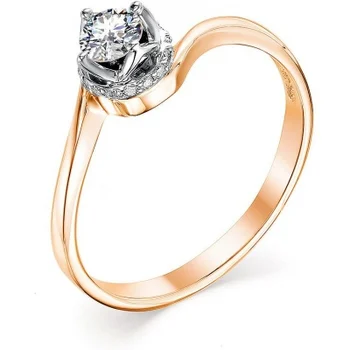 

Master brilliant ring with 17 red gold diamonds