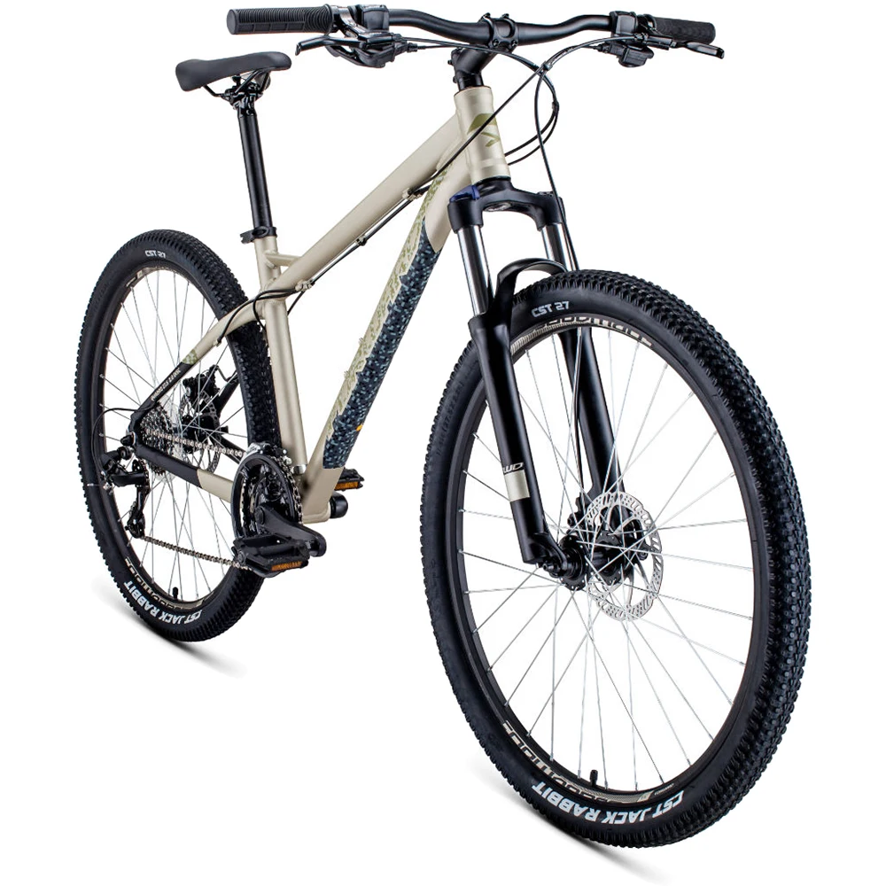 Велосипед FORWARD QUADRO 27,5 2.0 DISC(рост 19" - Цвет: Бежевый