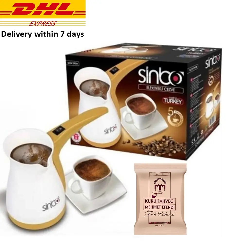 

Sinbo Portable Electrical Turkish Coffee Pot office Coffee Maker Boiled Milk Coffee Kettle Made in Turkey Kitchen Appliance