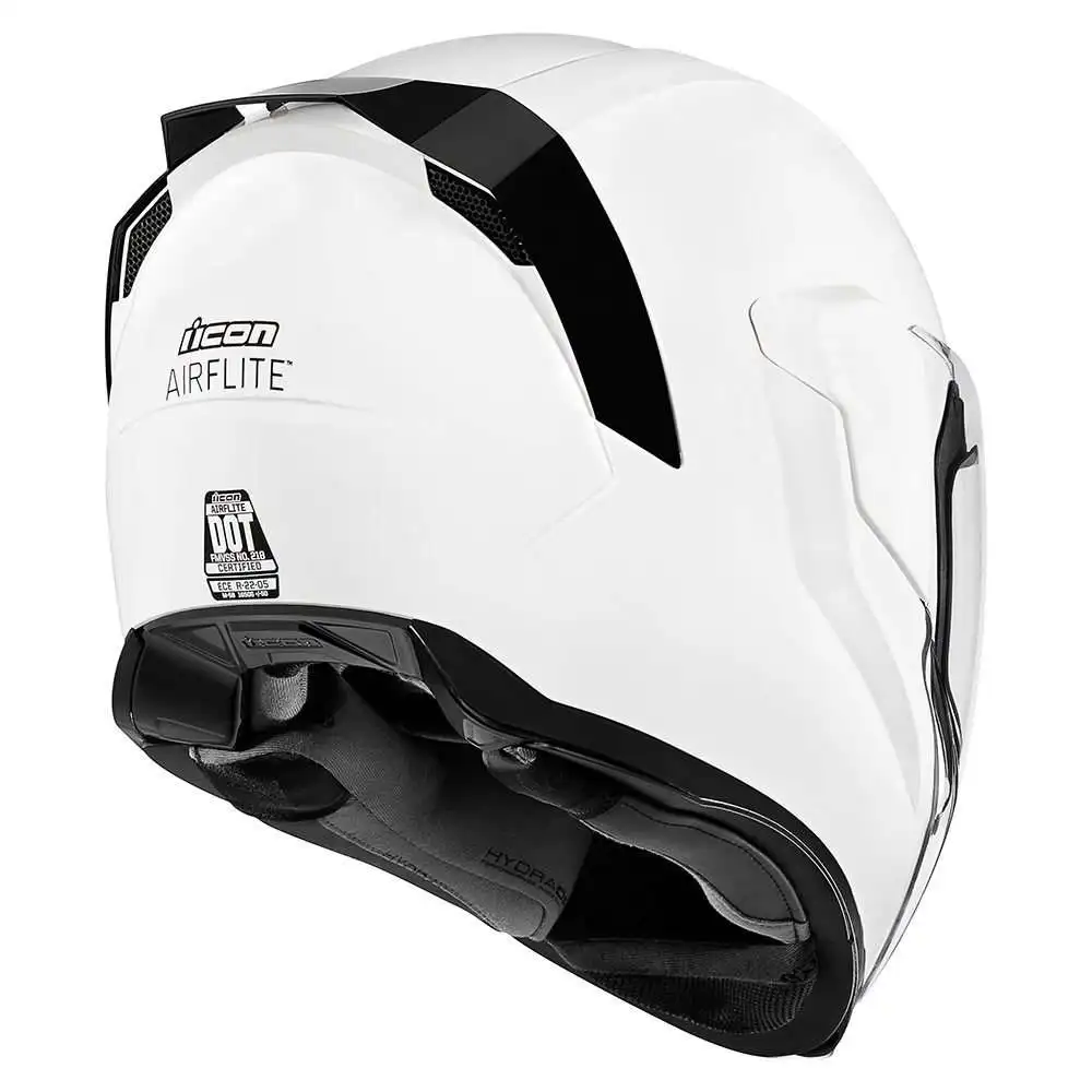 Icon Airflite Gloss мотошлем белый(цвет: белые, размер: xs