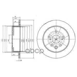 Тормозной Диск(В Упаковке 2 Шт Цена За 1 Шт) Delphi арт. BG4178