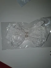 Withe-Cinta para la cabeza con flor para bebé y niña, Lazo de cristal de encaje, accesorios elásticos para bebé, diademas para bebé, accesorios de fotografía