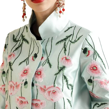 

Autumn Women Coat 2019 Wool Pink Coat Embroidery mishow Женское пальто Outerwear casaco de lã capotto donna Winter Clothes Women