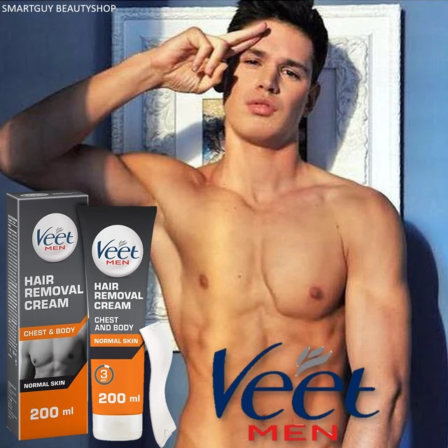 Crema Depilatoria Veet Men Torso Y Cuerpo Piel Normal 200ml