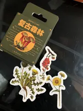 46 unids/caja Retro serie de bosques planta de decoración pegatinas planificador Scrapbooking papelería coreana pegatinas diario