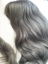 Largo SHANGKE-Peluca de pelo rizado sintético resistente al calor para mujer, pelo falso Natural con parte de pelo medio