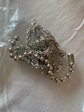 Yobest 5 unids/set Vintage Color plateado Simple pulsera para las mujeres de cadena con cuentas pulseras brazaletes de joyería de Boho