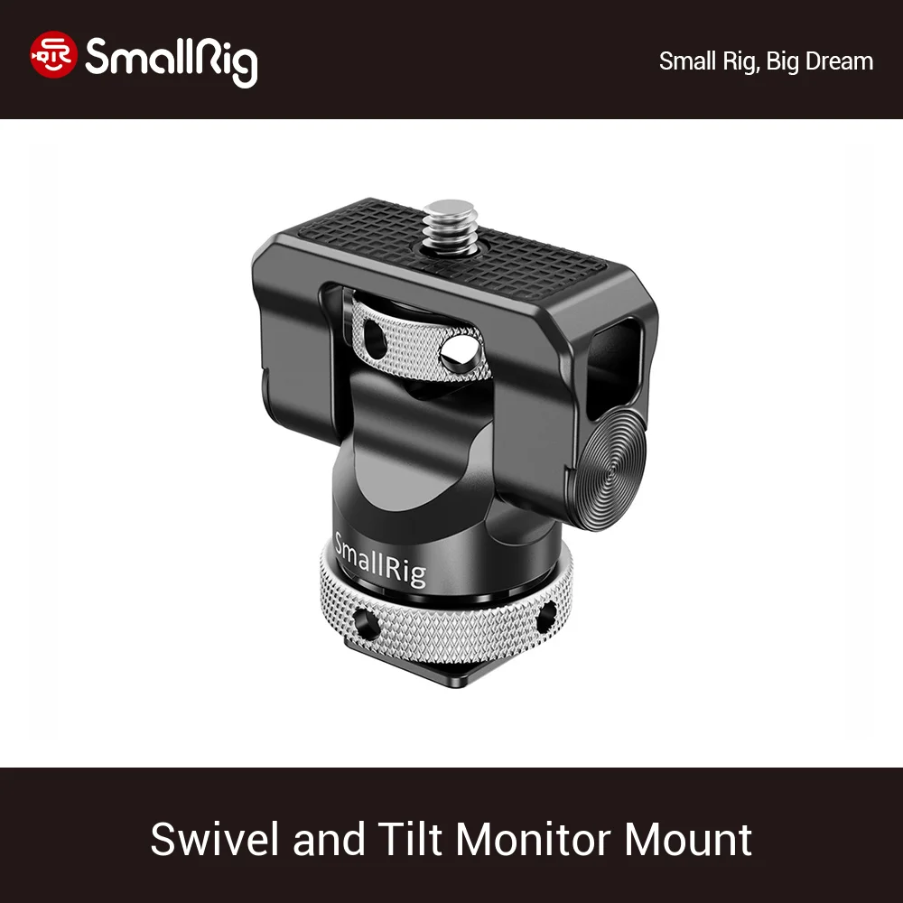 

SmallRig Universal Swivel and Tilt Monitor Mount with Cold Shoe For SmallHD/Atomos/Blackmagic Monitor/Screen/EVF Mount -2346