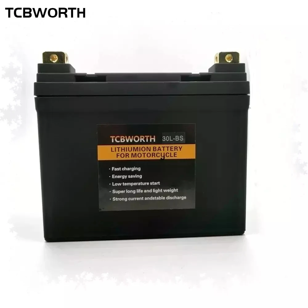 TCBWORTH 30L BS 12 в 30 Ач CCA 720A стартер для мотоцикла LiFePO4 аккумулятор Встроенный BMS скутер