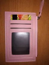 Tarjetero de PU con cremallera para hombre y mujer, tarjetero de Color puro con cremallera para tarjetas de identificación, Tarjeta De Nombre, regalo de vacaciones