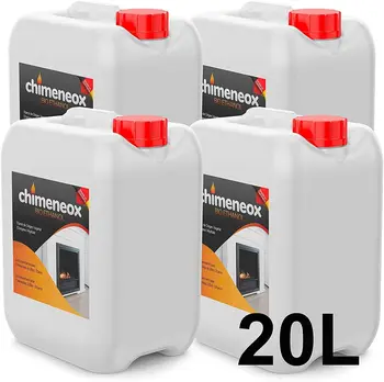 

20 litres bioethanol 96% plant origin for chimneys- (4 5 litre garrafes) high quality combustion no fumes