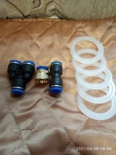 Pneumatic-Fittings Pipe-Connectors Plastic Hose Water-Pipes Quick-Couplings 12mm/pu And