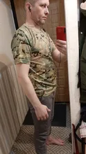 Camiseta táctica de camuflaje de manga corta para hombre, camiseta de combate de secado rápido, camiseta del ejército militar, camisetas de camuflaje para senderismo y caza