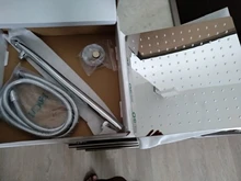 Rainfall Showerhead Stainless-Steel Rozin Hose Ultrathin Brass Chrome 8-15-59-Wall-Mounted