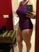 One-Piece Swimsuit Swim-Wear Riseado Black Sexy XXL Plus-Size Women Backless High-Neck