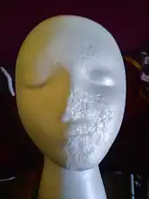 Cap Wig-Holder Display-Prop Foam-Head Mannequin Styrofoam White Hat