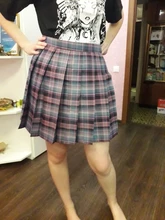 Minifaldas Harajuku de estilo coreano para mujer, faldas Kawaii a la moda, de cintura alta, falda escocesa plisada