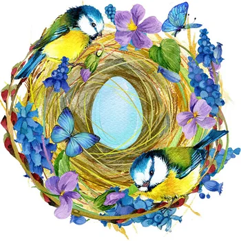 

169/B set for embroidery with beads pillowcases for pillow matrenin Posad 'Easter гнёздышко' 41*41 cm