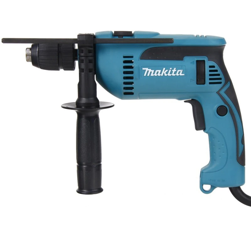 Дрель ударная Makita HP1641FK(мощность 680 Вт, реверс, безключевой патрон, сверление в дереве до 30 мм