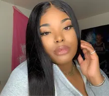 Pelo Luvin brasileño 13X4 frente recto pelucas de cabello humano Pre arrancado 30 32 pulgadas peluca Frontal de encaje 4X4 Cierre de encaje peluca para Wuman