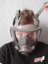 Mascarilla facial para fumigación, filtro para el trabajo, seguridad, protección contra el formaldehído, 6800