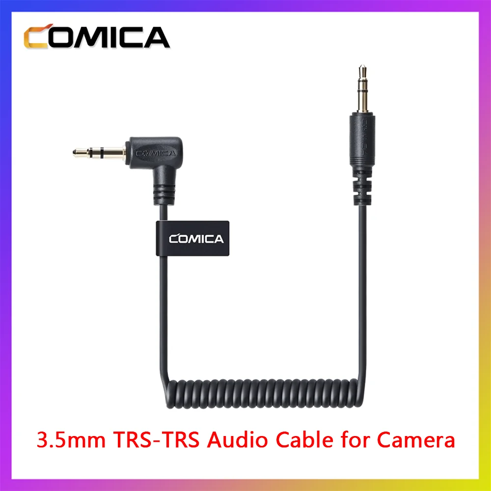 

COMICA CVM-D-CPX 3.5mm TRS-TRS Audio Cable for Camera for Comica CVM-VM10II WS50 BoomX-D Microphone Audio Input/Output Cable