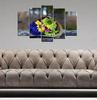 

Flower Themed 5 Piece Mdf Table
