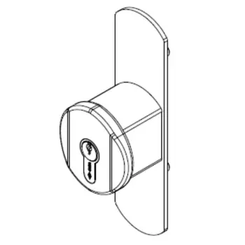 

PTA knob holes 90MM 1.07078.65.0 NE fixed external antipanic C