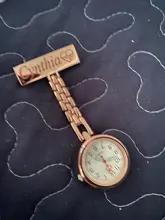 Reloj personalizado grabado con tu nombre, de acero inoxidable Pin de solapa, broche de bolsillo de alta calidad, Fob, reloj de enfermera