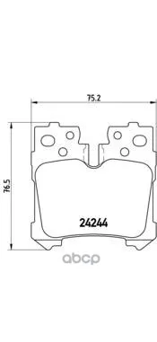 Колодки Тормозные Дисковые Задн Lexus: Ls(Uvf_, Usf_) 06- Brembo арт. P83076