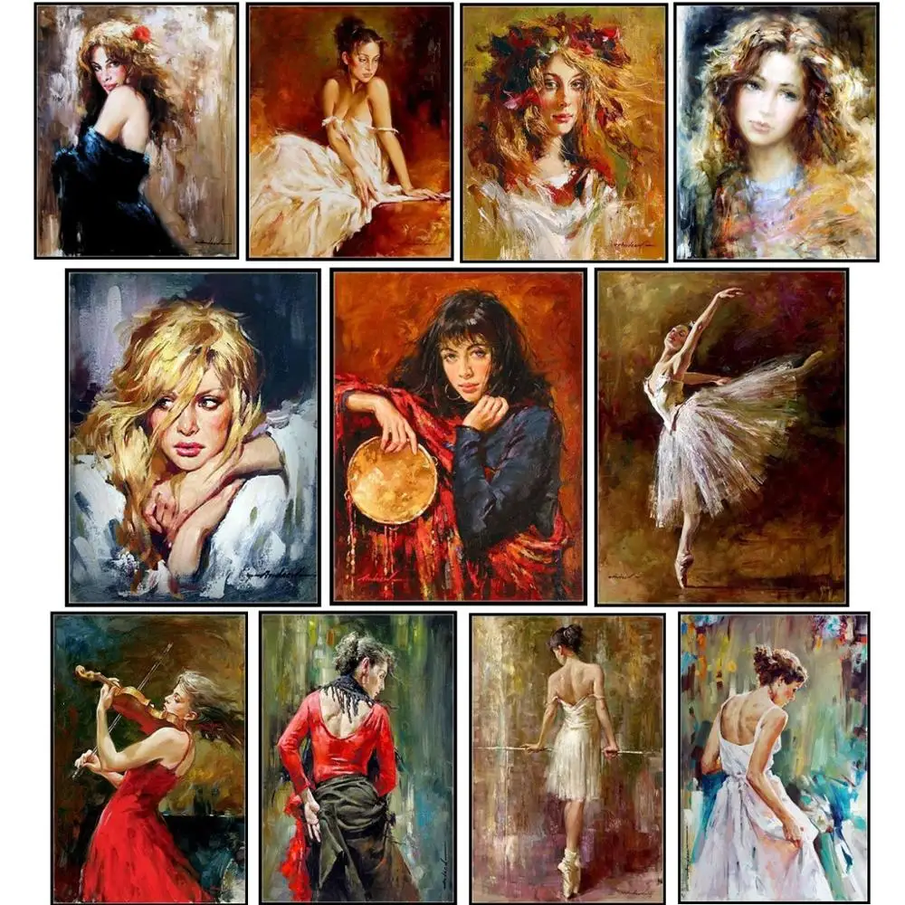 Russian Girls Collection - Counted Cross Stitch Kits DIY Handmade Needlework for Embroidery 14 ct Sets DMC Color | Дом и сад