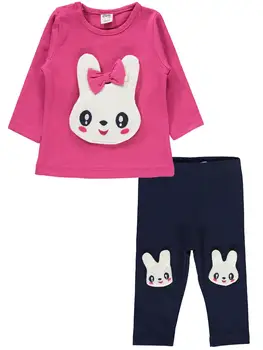 

2020 Winter Suit Knitted Set Lycr Suprem Lycr Suprem Long Sleeve Printed Embroidered Crew Neck Girls Tights Suit 6 18 months