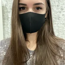 Mascarilla facial lavable y reutilizable de algodón, máscara protectora, color negro, 10 unidades