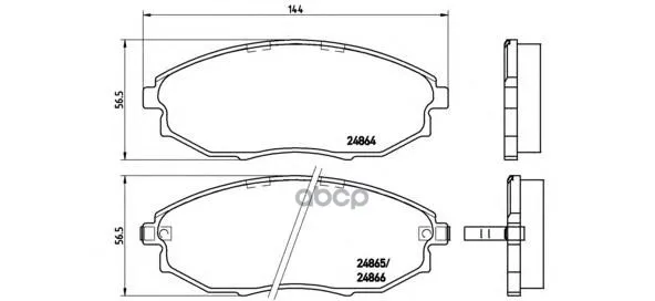 Колодки Тормозные Chevrolet Epica 07- Передние Brembo P10007 Brembo арт. P10007