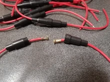 Glass-Tube Fuse-Holder 5x20mm-Fuse Screw-Type Quick-Blow 250V 10PCS with 22-Awg-Wire