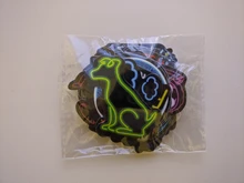 Pegatinas de neón para botellas de agua para ordenador portátil, 50 Uds., calcomanías divertidas con pegatina de vinilo diseño bomba, regalo para adolescentes