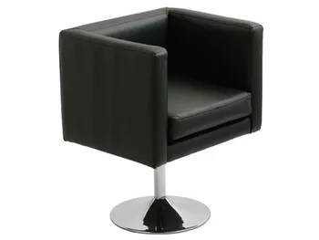 

Armchair ALOR, chrome finish, upholstered black