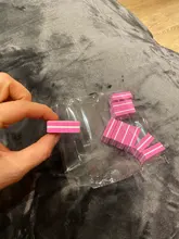 Mini bloques de doble cara para limas de uñas, esponja colorida, tira de tope de lijado, herramientas de manicura de pulido, 10/25/50 Uds. Por lote