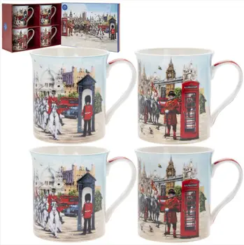 

Mug London collage 300 ml Set 4 PCs