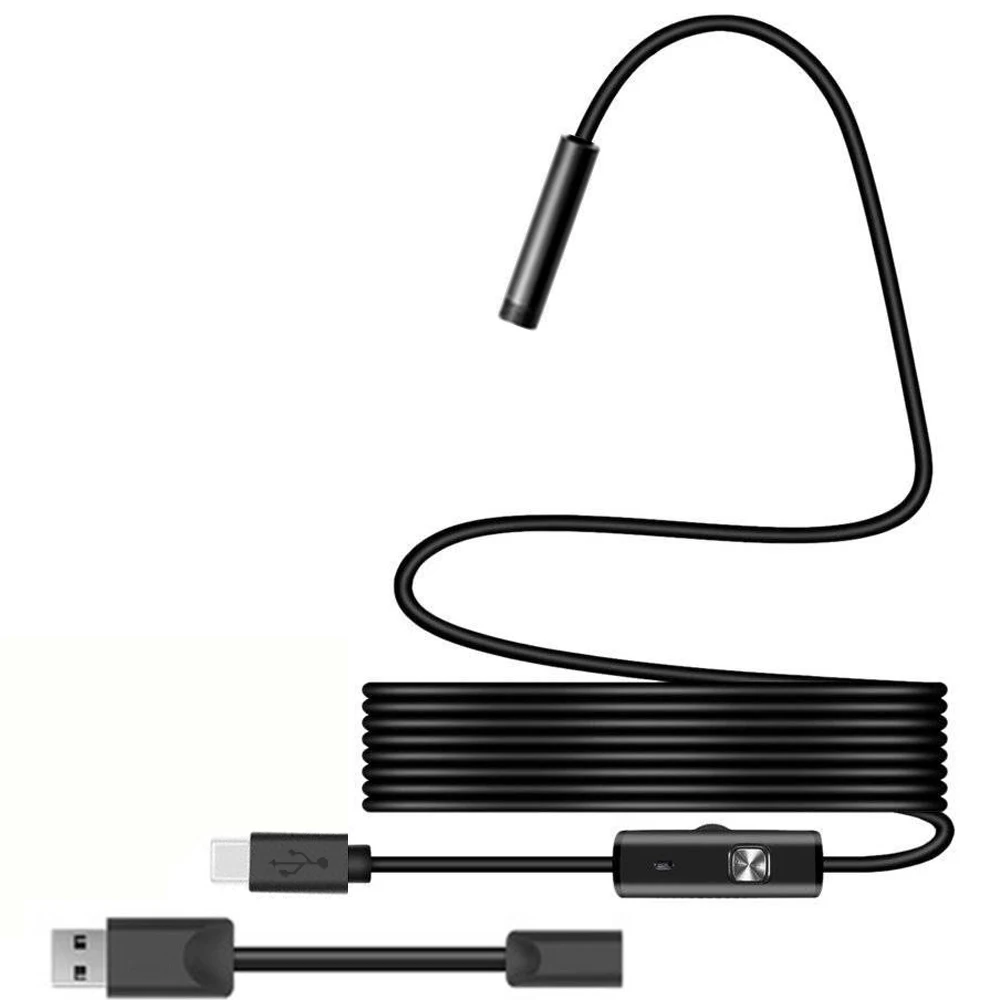 

1/1.5/2M 5.5mmEndoscope Camera Real-Time Video Inspection Borescope Monitoring Mobile Phones Computers Portable Practical