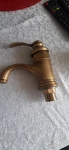 Tap Sink Basin Faucets-Crane Water-Mixer Antique Brass Torneira Hot-Selling YT-5065 6-