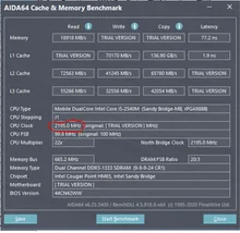 Intel Core i5 2540M 2.6GHz Dual Core Socket G2 Laptop CPU Processor SR044