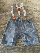 Ropa de verano para bebé, trajes de cumpleaños para caballero, vestido de fiesta de recién nacido, algodón suave, sólido, Rmper + Pantalones con cinturón, conjunto para niño pequeño