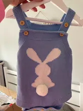 Monos de punto para bebé recién nacido, diseño de conejo Adorable, Onsie divertida, prendas de vestir exteriores de otoño y primavera