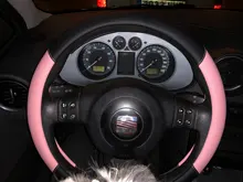 Protector para volante de coche 38CM de microfibra de cuero de la PU funda de volante para mujeres 15 pulgadas cubierta de volante para golf/bmw funda volante coche capas volantes de carro cubre volante auto cubre vola